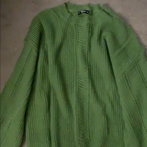 Pretty Green Sweater.  Size 3X.  Oversized.